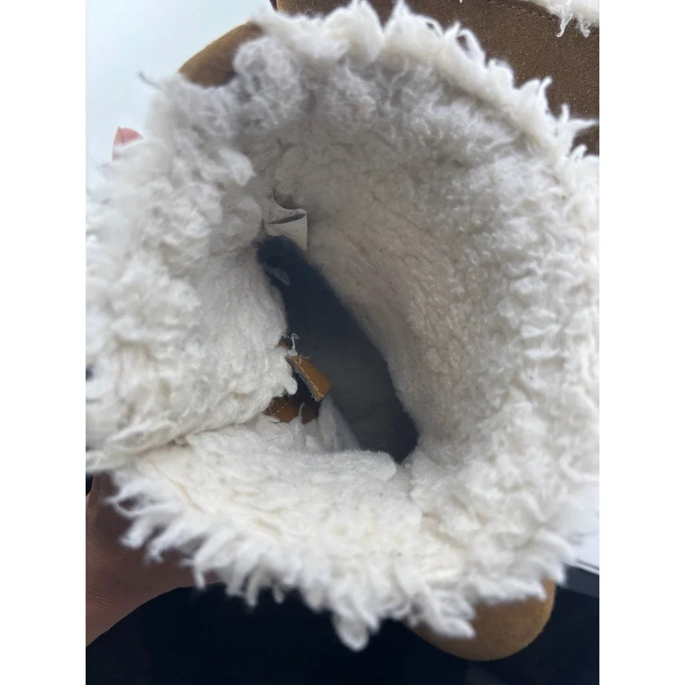Koolaburra by UGG Kids Chestnut Suede Faux Fur Lined Winter Boots Size 4